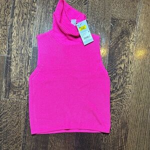 ANTONIO MELANI Vibrant Pink Sleeveless Tank Top